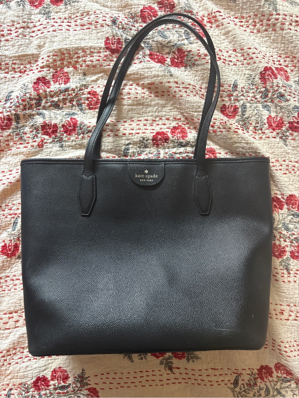 Kate Spade Lori medium Black Leather Tote Bag